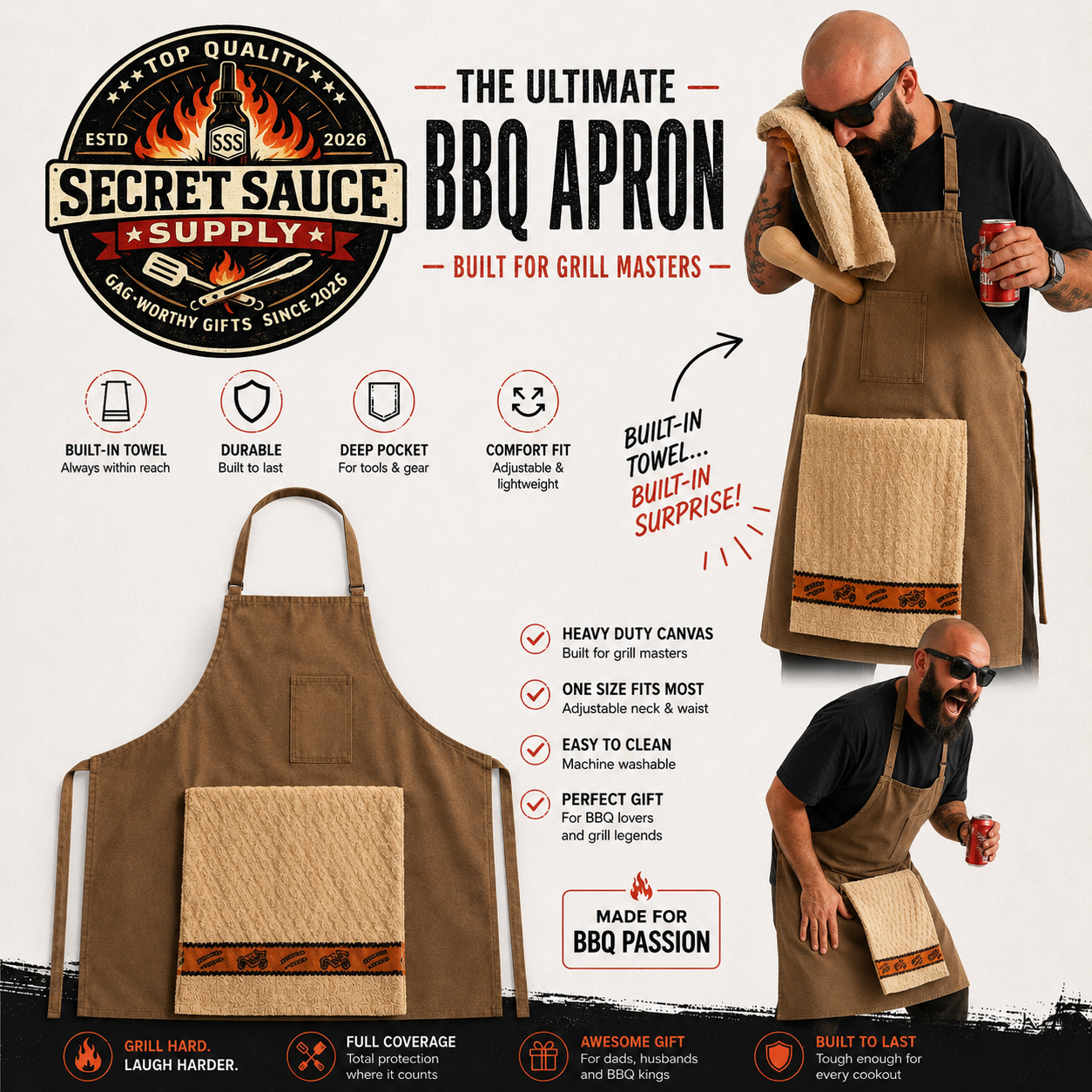 Secret Sauce Supply BBQ Apron